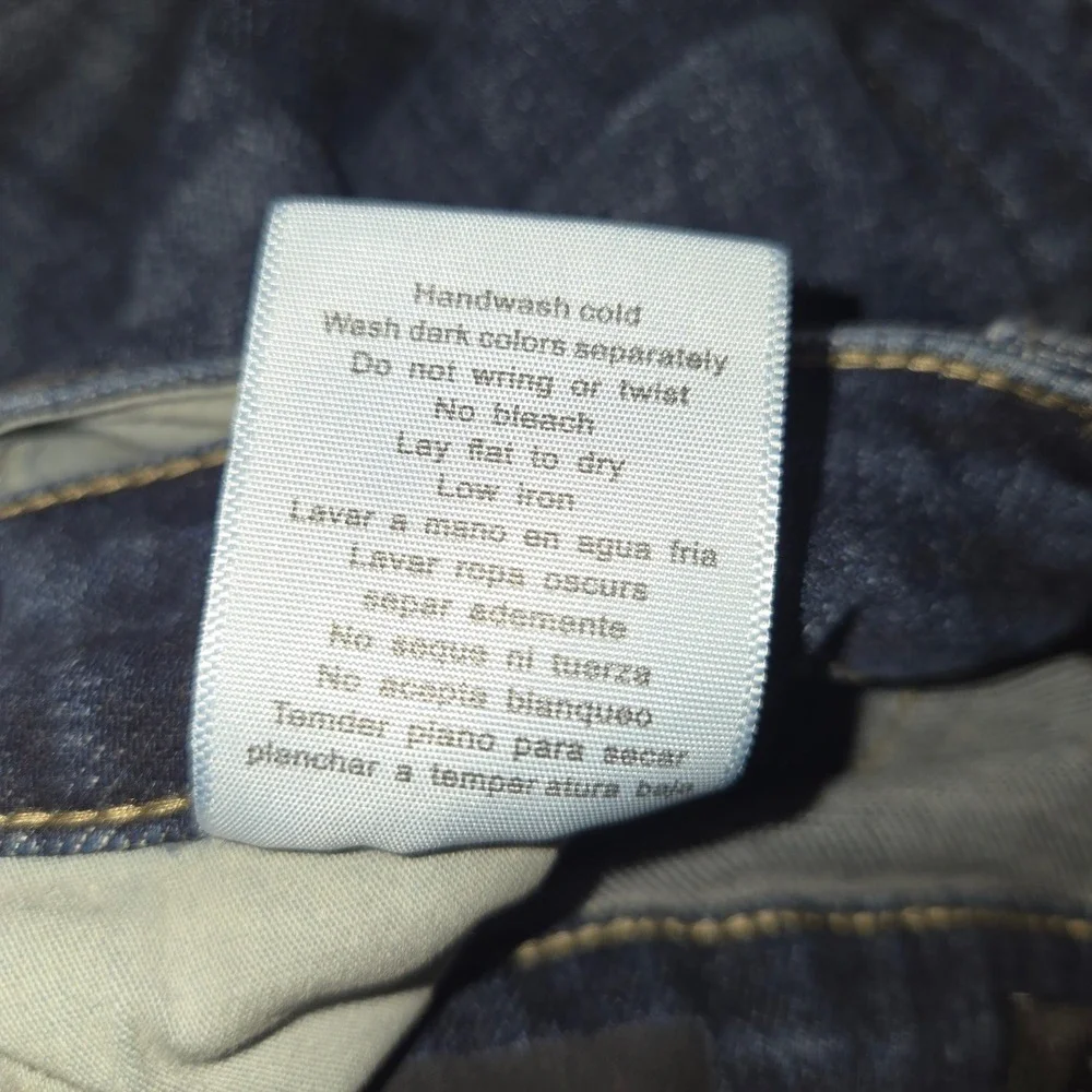 Judy Blue Skinny Fit Dark Wash Distressed Raw Hem Jeans JB88417 Size 13/31 - Picture 9 of 9